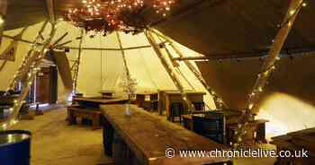Inside new tipi pop-up bar Lazy Bear as it opens in Newcastle city centre with live music and pizza