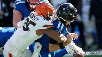 Browns' Myles Garrett dominating vs. Colts