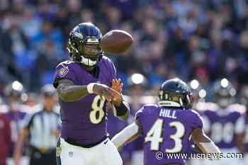 Lamar Jackson Almost Flawless as Ravens Rout Lions 38-6 in a Matchup of Division Leaders