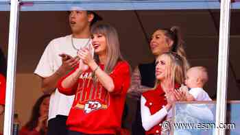Taylor Swift takes in Chargers-Chiefs at Arrowhead