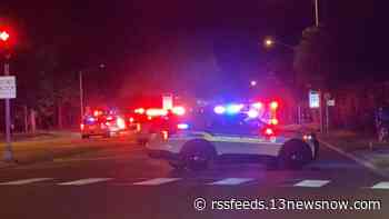 Heavy police presence responds to N. Great Neck Road crash near Cox High School