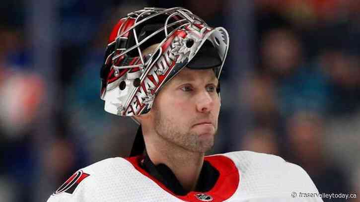 Senators set to honour netminder Anderson with a proper sendoff Tuesday