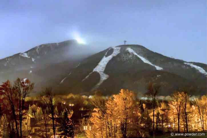 Vermont's Snowiest Ski Resort Celebrates First Snow Of The Year: "Winter's Getting Started"