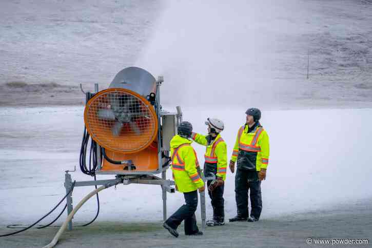 "Time To Get Excited"- Canadian Resort Starts Snowmaking To Prepare For Opening Day