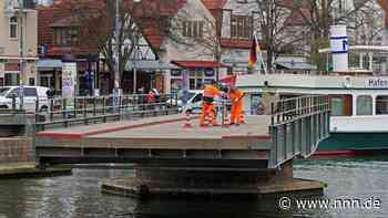 Drehbrücke über Alten Strom in Warnemünde wird voll gesperrt