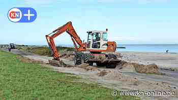Probstei: Bagger räumen am Strand auf - Gemeinden erwarten hohe Kosten
