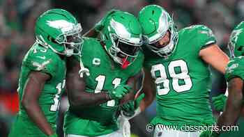 Eagles fly past Dolphins and improve to 6-1; Grand slam powers Rangers to Game 7 vs. Astros