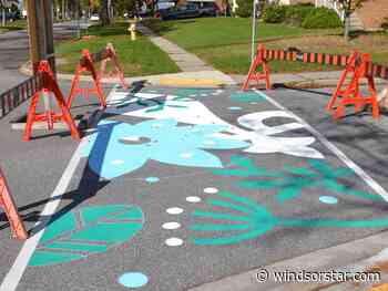 Decorative crosswalk to brighten South Windsor street