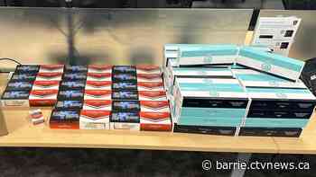Allegedly impaired driver busted with dozens of cartons of unmarked cigarettes