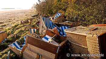 Sturmflut Kiel: Diese Schäden verzeichnen Strand, Steilküste und Hafen