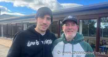 Sandro Tonali mingles with fans at Durham's Adventure Valley after public support at St James' Park