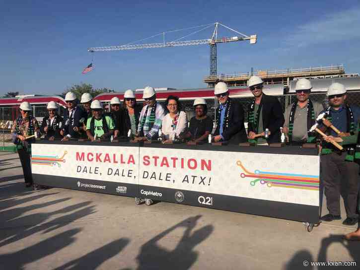 When will CapMetro wrap construction on McKalla Station near Q2 Stadium?