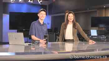 CTV News Barrie super fan takes special tour of news station