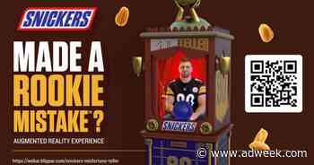 Snickers and NFL Encourage Fans to Share Their ‘Rookie Mistakes’ in AR