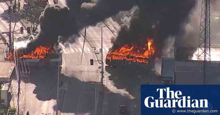 Paramilitary gangs in Brazil torch more than 35 buses in Rio de Janeiro attacks