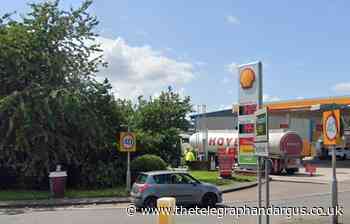 Electric car charging zone plan for Bradford filling station