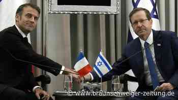 Frankreichs Präsident Macron zu Solidaritätsbesuch in Israel