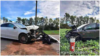 Frontal-Crash auf MÜ14 bei Polling fordert mehrere mittelschwer Verletzte