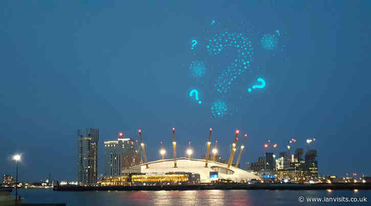 Look out for a swarm of flying drones over Greenwich and Alexandra Palace