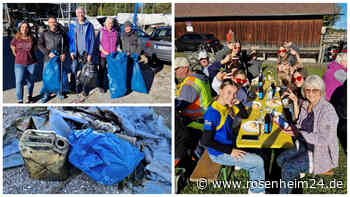 Ist das Kunst oder kann das weg? Warum beim Ramadama am Chiemsee-Ufer sogar ein Kran nötig war