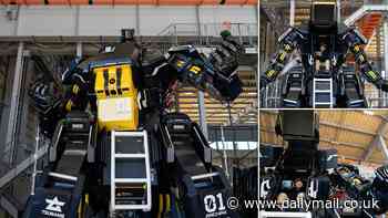 The real-life Transformer! Watch as a 3.5-ton robot transforms into a car within seconds
