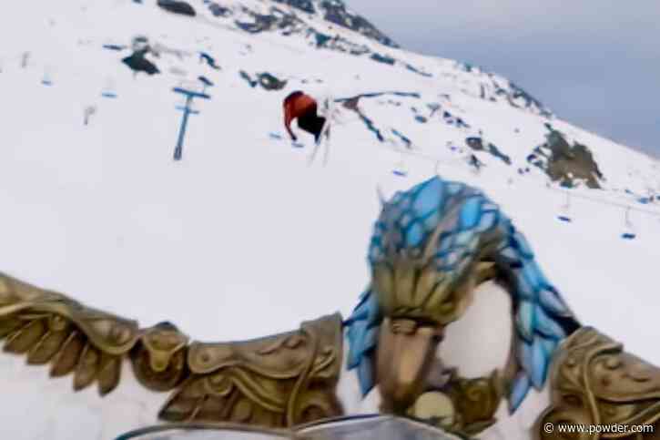 Skiing's Anointed 'GOAT' Jumps Over An Elaborate Music Festival Stage