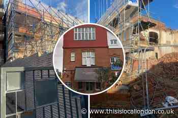 Demolition of The Queensbury pub in Willesden Green starts