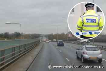 A13 Newham: BMW driver disqualified for undertaking at 75mph