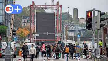 Hörnbrücke in Kiel nach Hochwasser defekt