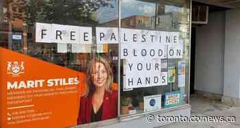 Constituency office of Ontario NDP Leader Marit Stiles vandalized