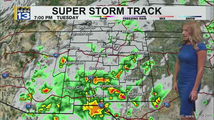 Scattered rain with severe storm threat south
