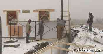 Volunteers build new home for victims of Alberta summer tornado