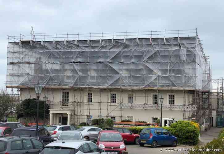 Falling slate tile from hotel site fractures toddler’s skull