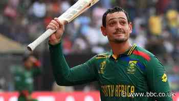 Cricket World Cup 2023: Quinton de Kock hits 174 in South Africa's big win over Bangladesh