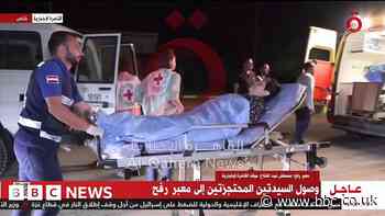 Hostages released by Hamas arrive at Rafah crossing