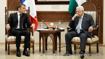 Macron besucht Abbas - als erster westlicher Staatschef seit Kriegsbeginn