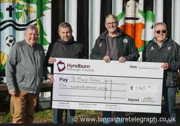 Two Hyndburn sports clubs share £1,000 from leader's budget