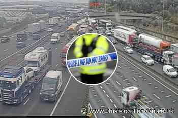 M25 crash: Man injured after lorries collide near Upminster