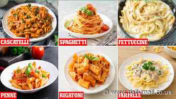 Revealed: The best pasta shape for holding sauce - so, how does your favourite stack up?