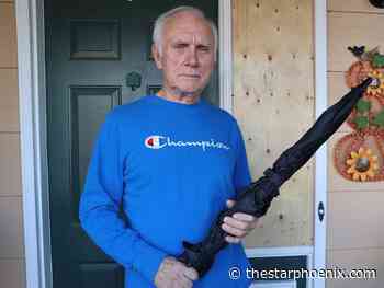 'Wasn't just willing to let him come after me': Saskatoon man who fended off hatchet-wielding home invader describes ordeal