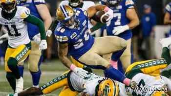 Bombers' Oliveira, CFL rushing leader, up for outstanding player and top Canadian awards