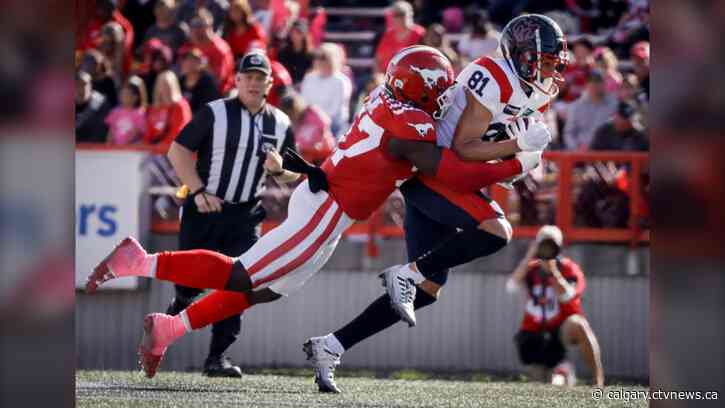 Stamps linebacker Micah Awe eyes club record in season finale