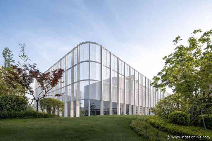 What’s behind the translucent veil at this Chinese church?