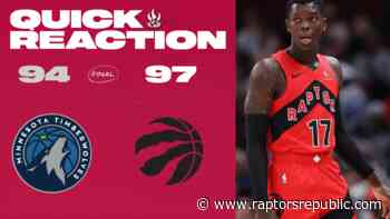 Quick Reaction: Raptors 97, Wolves 94