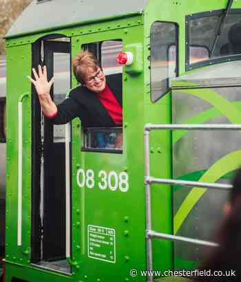 Eco-friendly train launched in Chesterfield