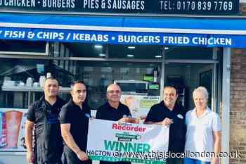 Hacton Lane Fish Bar, Hornchurch, voted best chippy in Havering