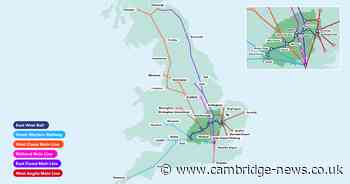 New map shows how East West Rail would connect Cambridge to other UK cities