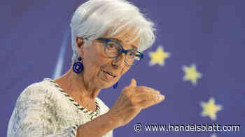 Geldpolitik: Jetzt live: So erklärt EZB-Chefin Christine Lagarde die Zinspause