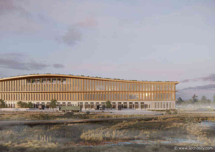 Henning Larsen Designs Largest Timber Logistics Center in Lelystad, Netherlands