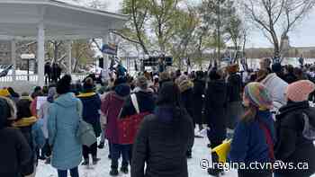 Sask. health-care workers rally for more supports from government